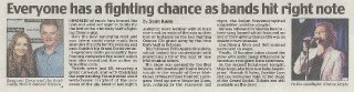 Gig review in the Daily Mail, 14th December 2011